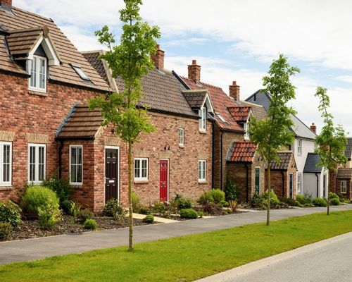 Houses on a street