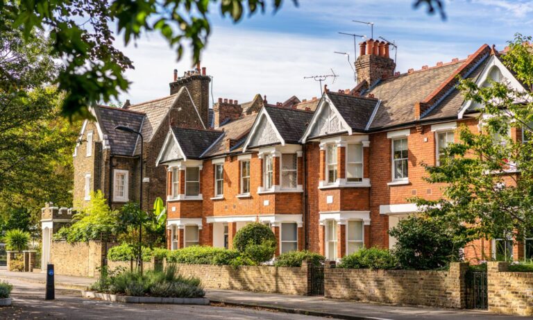 Row of UK Houses and Investments